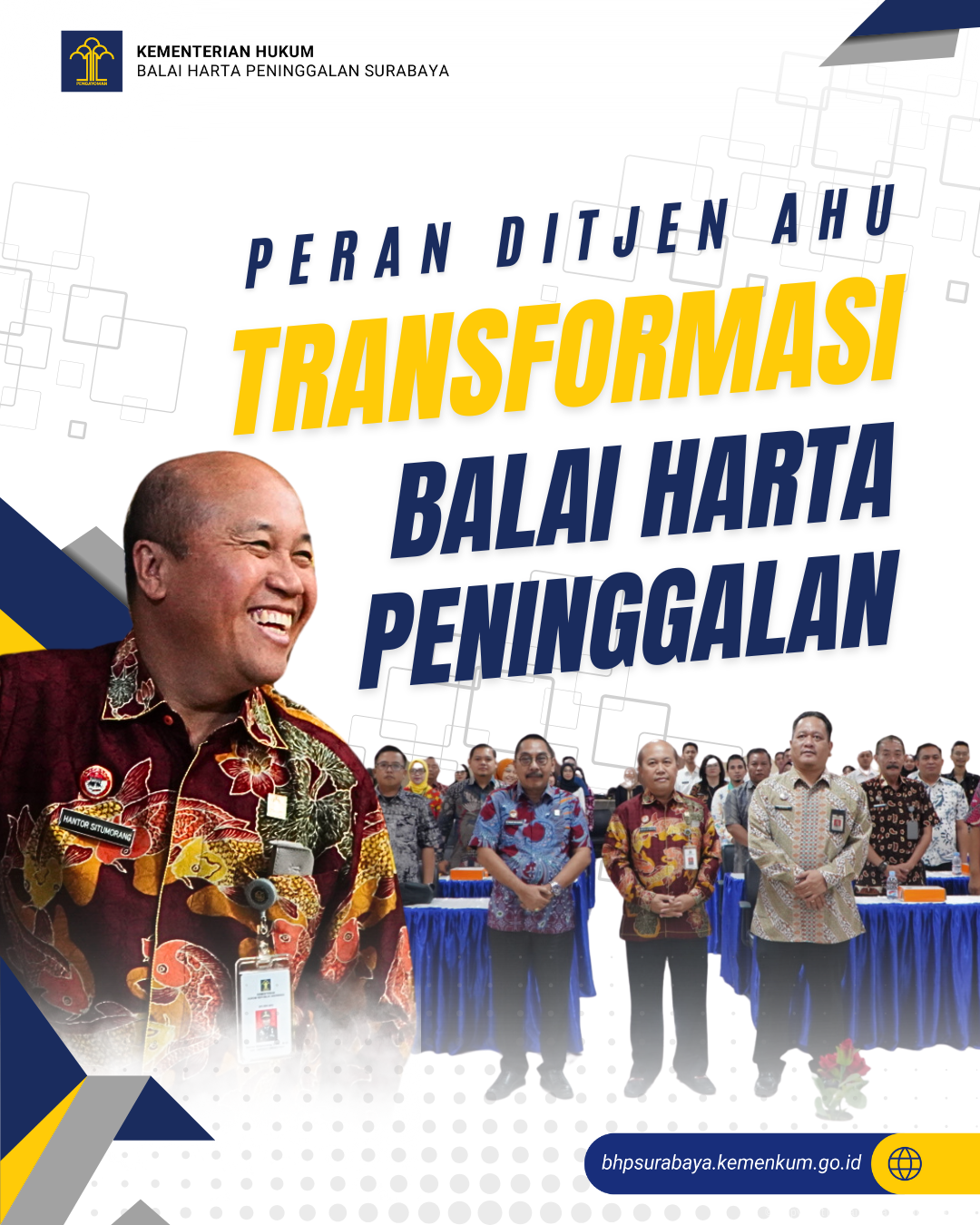 Perkuat Fungsi BHP, Sesdirjen AHU Dorong Transformasi Layanan Melalui Penataan dan Digitalisasi Arsip di Surabaya